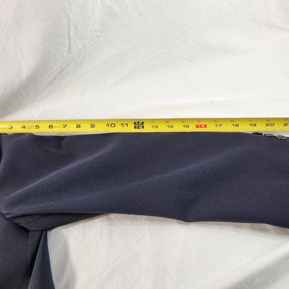 Evan Picone Mens Navy Blue 100% Wool Sport Coat Suit Jacket Blazer Sz 40 READESC - Picture 8 of 14